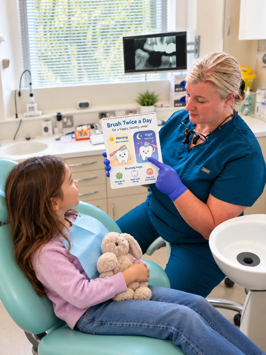 Brush Twice for a Healthy Smile