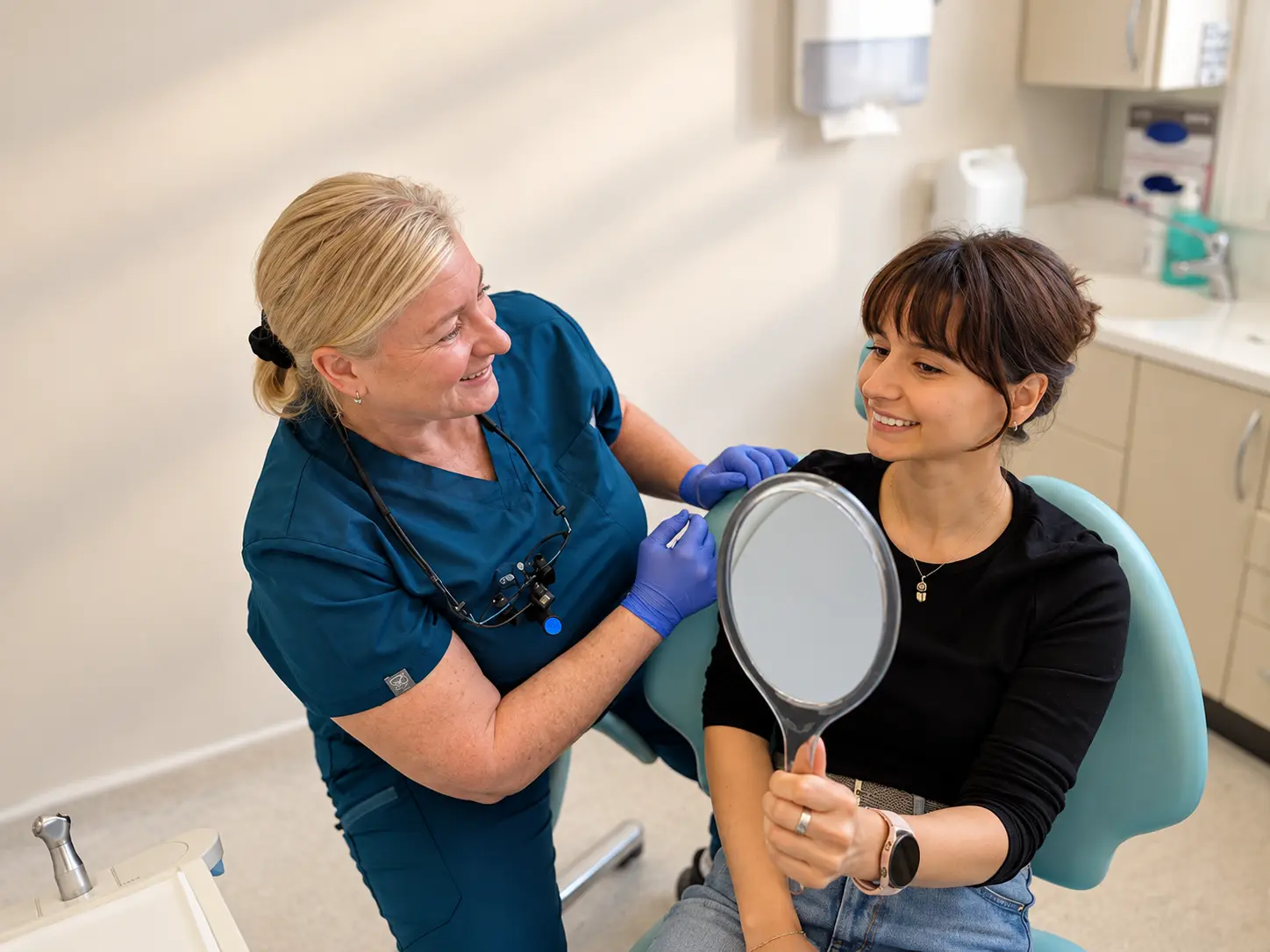 Warm Dental Check-Up in Clinic